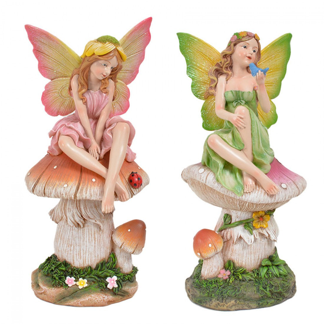 Fairy on Mushroom Statue