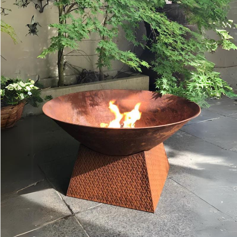 Firepit w/ Laser Base Fire Pit Weave