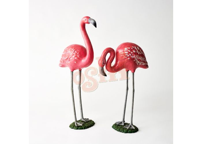 Flamingo Pair Statue