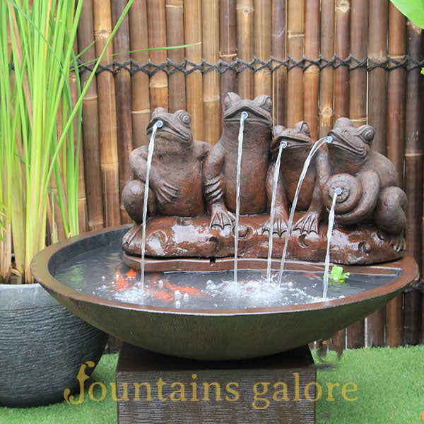 Frog in the Pond Fountain Water Feature