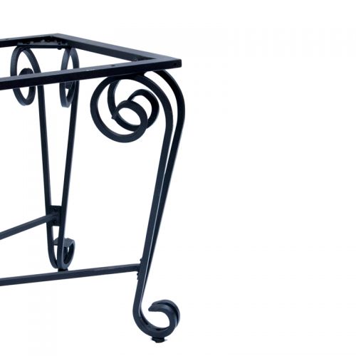 Celeste Rect Wrought Iron Base