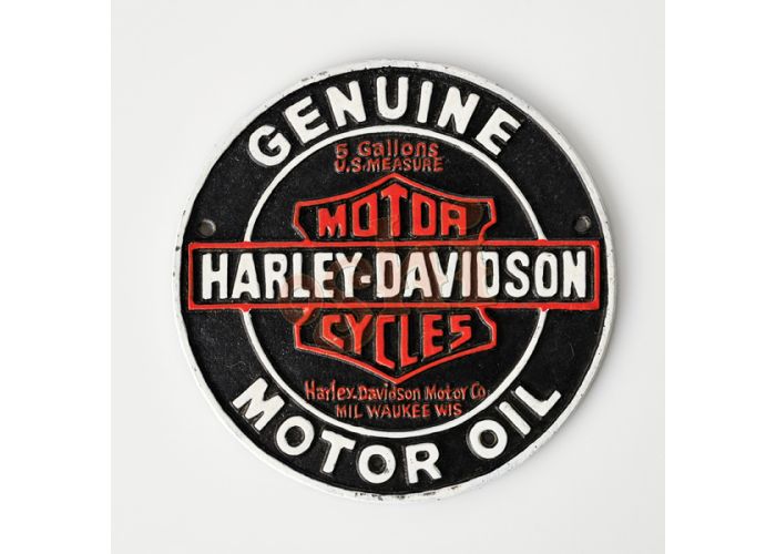 Harley Davidson Round Motor Oil sign Décor