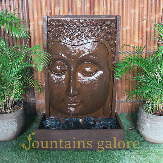 Modern Buddha Face Fountain Water Feature  