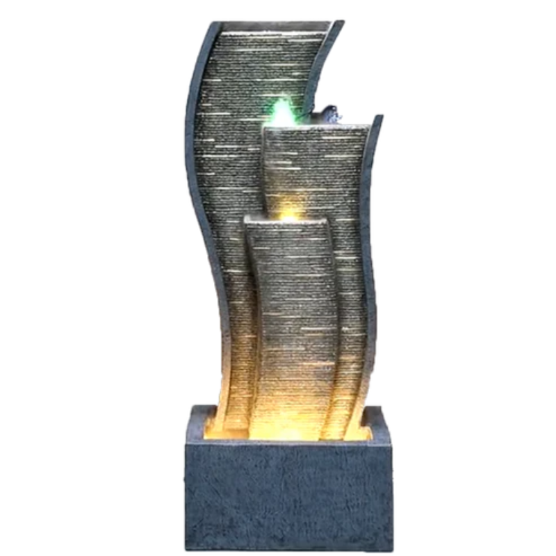 Modern Curved Fountain Water Feature