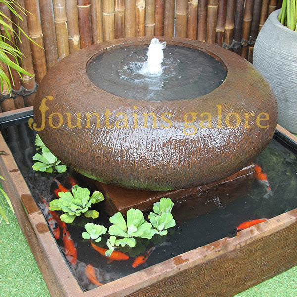 Moon Pot Fountain Water Feature  