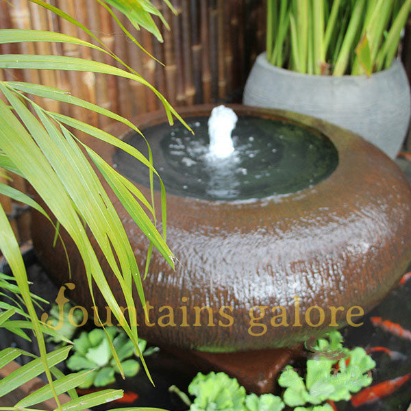 Moon Pot Fountain Water Feature  