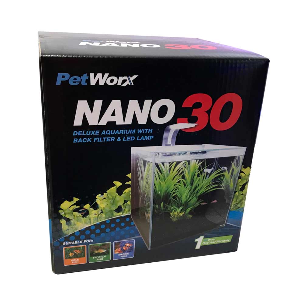 Pet Worx Nano 30 Aquarium 27Lt Aquarium & Fish Tank