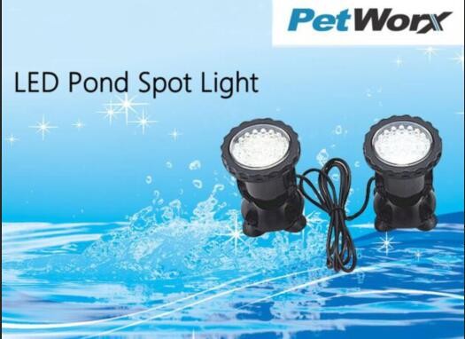 Pet Worx Pond LED Spotlight 2 x 5watt Garden Light
