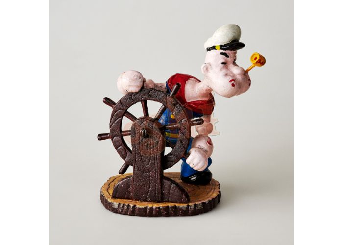 Popeye with Ships Wheel Décor