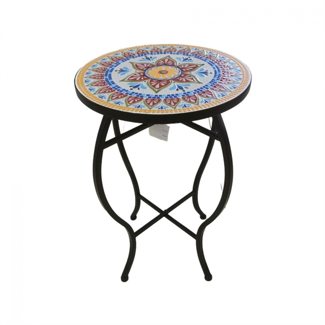 Red-Mosaic Flower Pot Stand Furniture