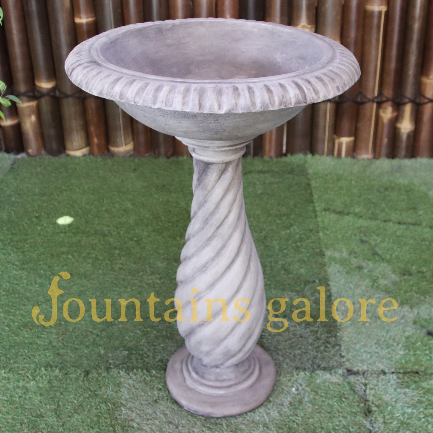 Amalfi Birdbath Bird Bath Slate