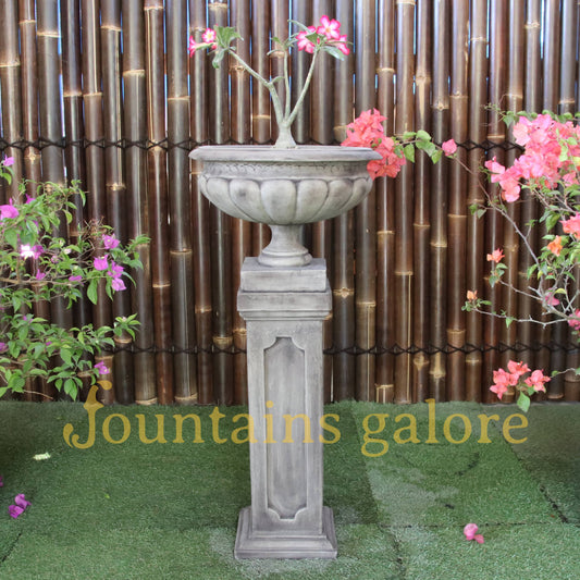 Giordano Urn & Pedestal Urn and Pedestal Slate 