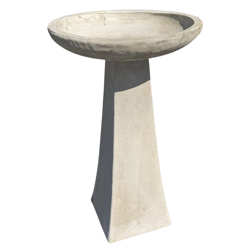 Modern Birdbath Bird Bath 73cm "Tall Modern Birdbath" Sandstone