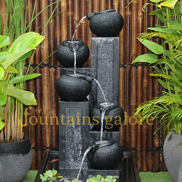 Streaming Pots Fountain – Large Water Feature  