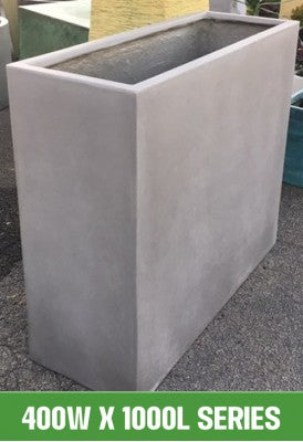 Tall Rectangular Planters - 300W x 600H Series Trough