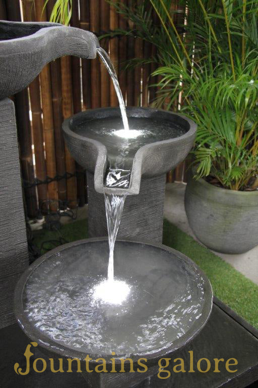 Trio Bowl Fountain Water Feature  