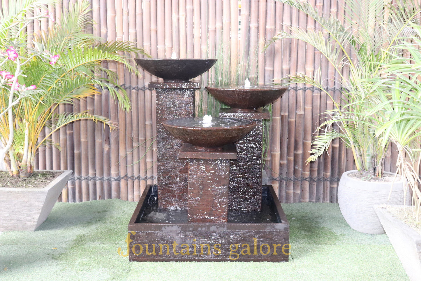 Triple Bowl Fountain Water Feature
