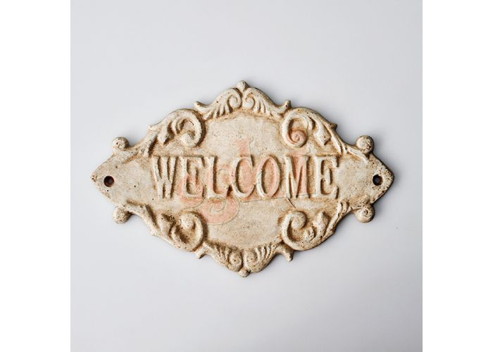 Welcome Sign Diamond Shape Décor