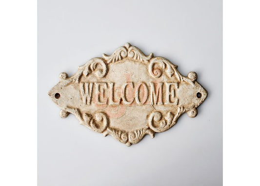 Welcome Sign Diamond Shape Décor