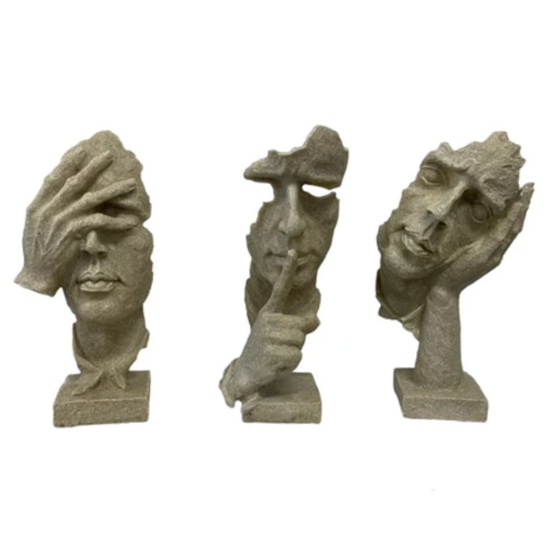 Wise Set Sand Statue