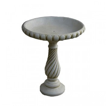 Twister Birdbath With Flat Top Bird Bath