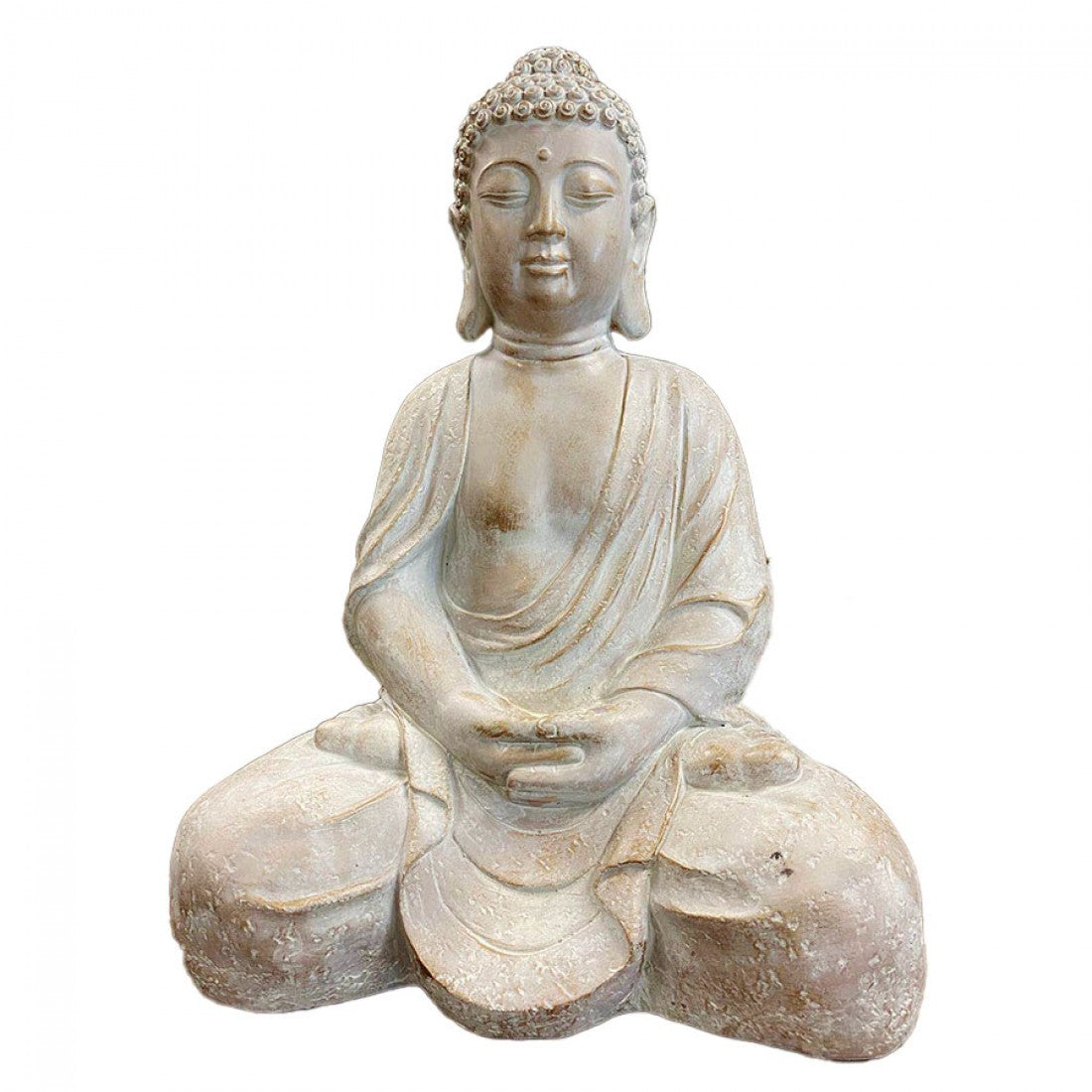 Large Beige Buddha Statue Statue