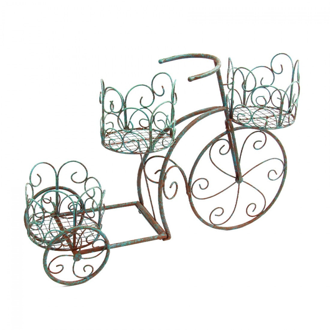 Tricycle Bike Plant Stand Statue