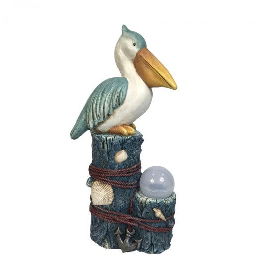 Magnesium Oxide Toucan w/Solar Statue