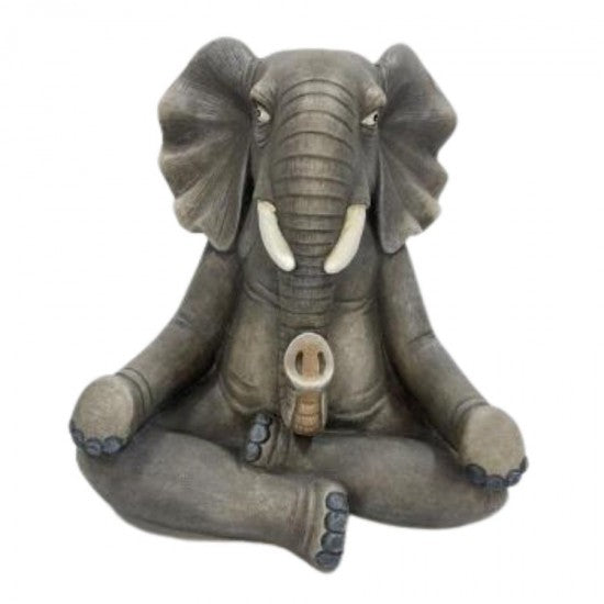 Meditation Pose Elephant Statue