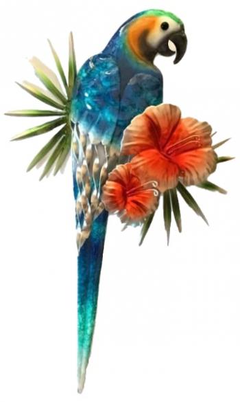 Blue Macaw Wall Art Décor
