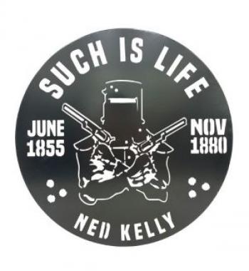 Ned Kelly with Pistols Wall Art Décor