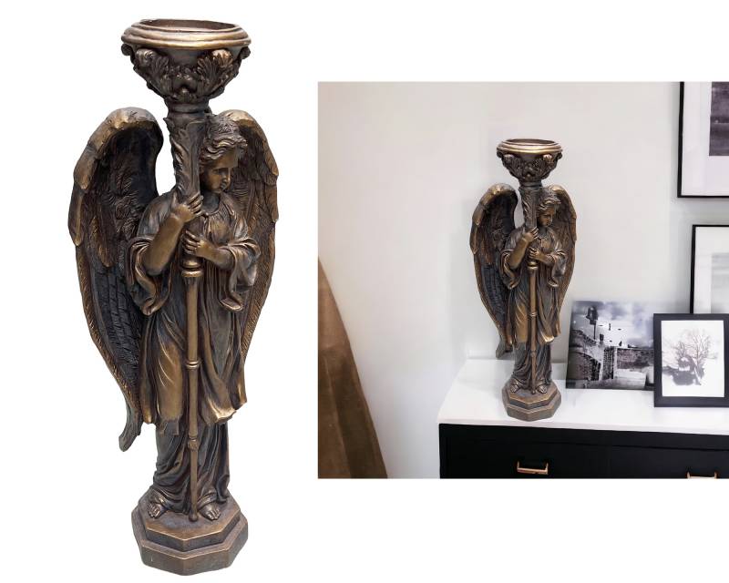 Herman Candle Holder Statue