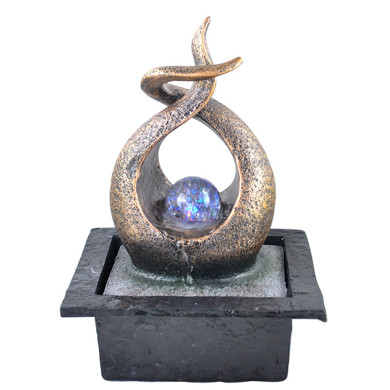 Abstract Flame Fountain Water Feature