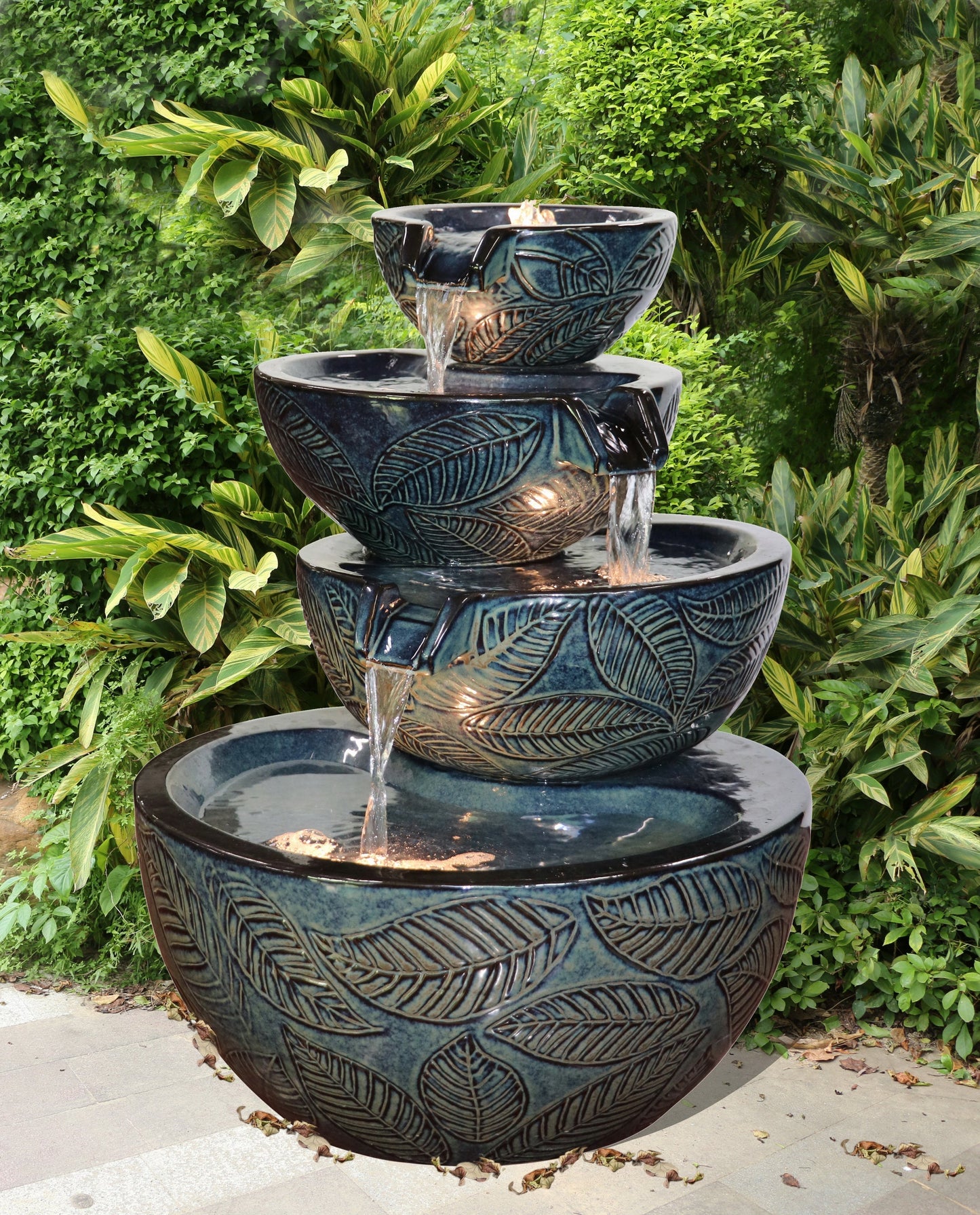 Las Palmas Ceramic Glazed Water Feature