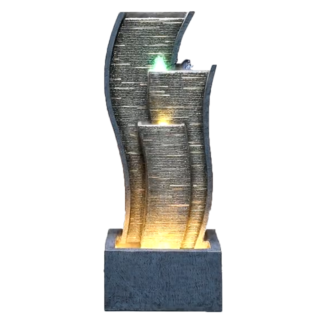 Modern Curved Fountain Water Feature