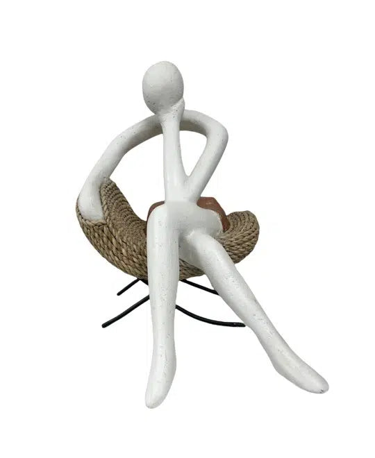 Small Lady Sharon Rattan Statue Statue