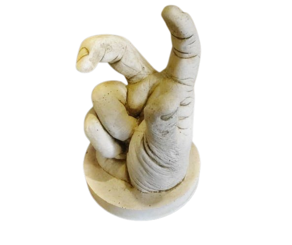 Concrete Ball Holder Statue