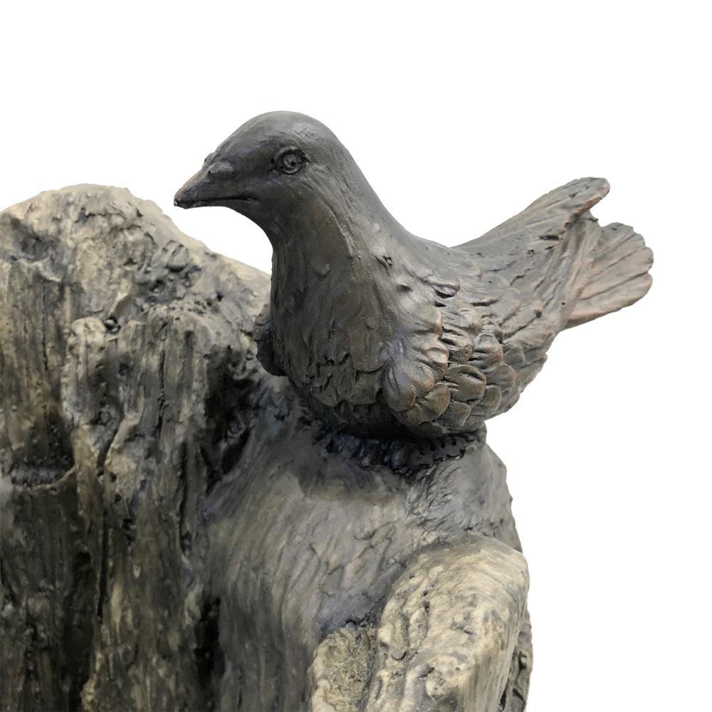 Solar Streaming Pots with Birds Water Feature Water Feature