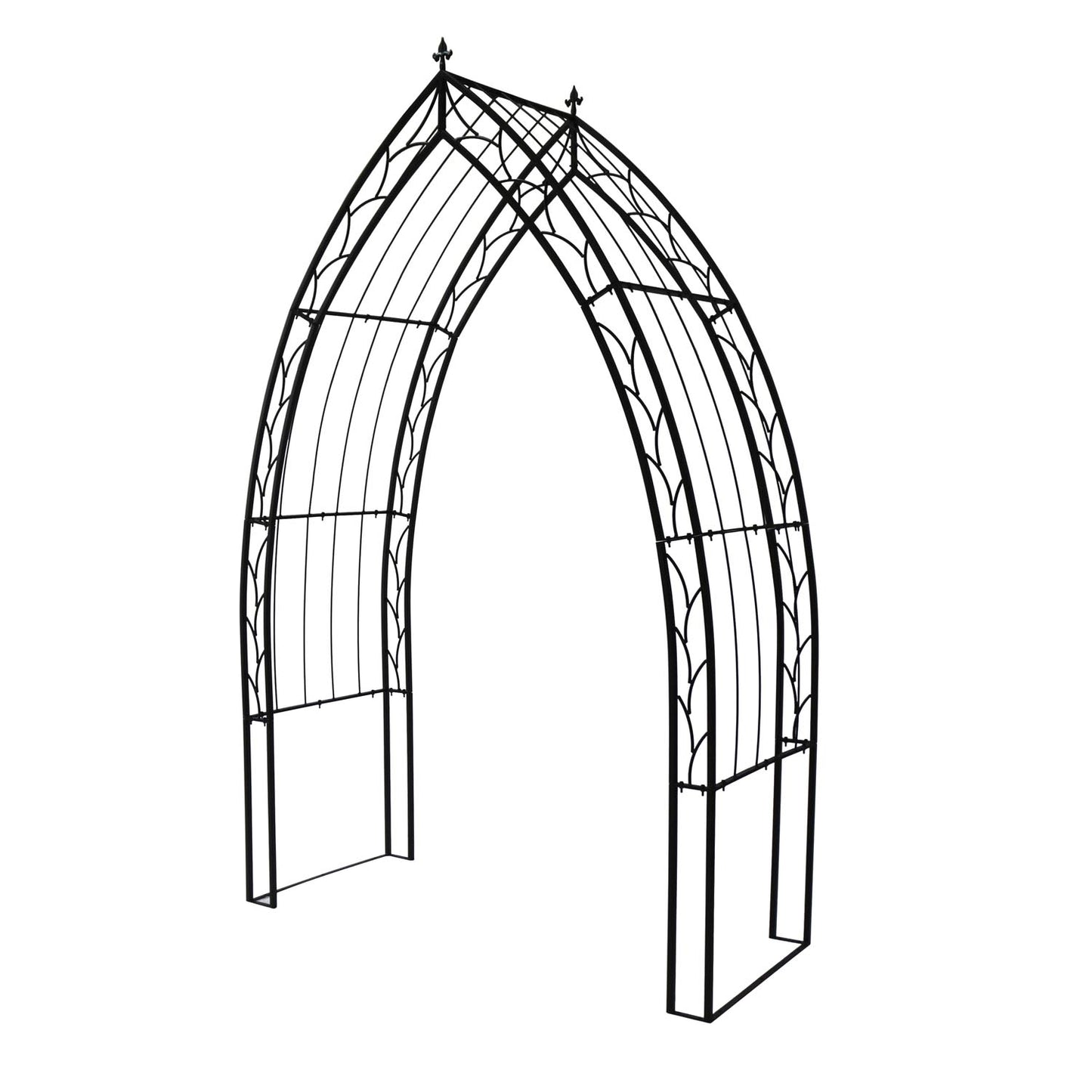 Garden Arch - Cathedral - Black Furniture