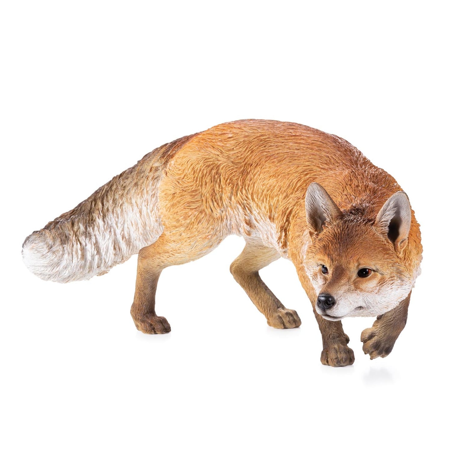 Large Hunting Fox Figurine Statue