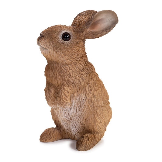 Large Brown Rabbit Standing Figurine Statue