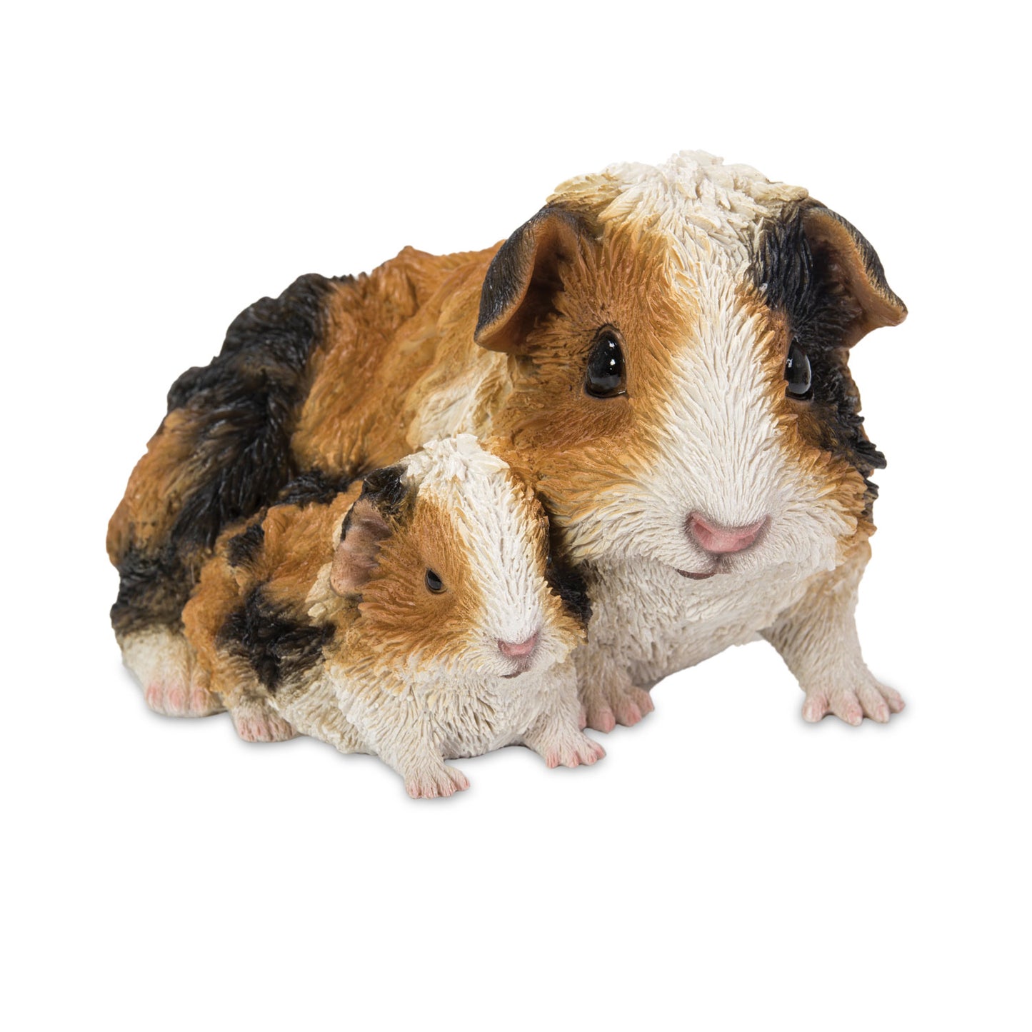 Guinea Pigs – Mother & Baby Statue Tri Colour