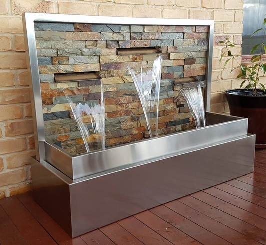 Narayan Wall Water Feature Water Feature W1200mm x H1220mm x D450mm Russet