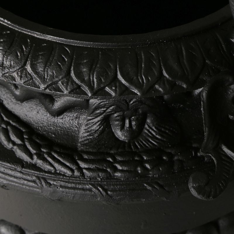 Cast Iron Drakos Urn & Pedestal Urn and Pedestal