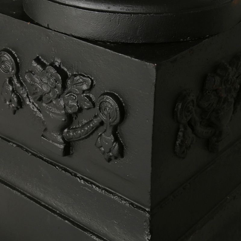 Cast Iron Drakos Urn & Pedestal Urn and Pedestal