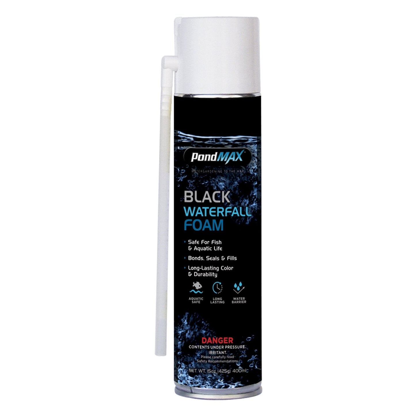 PondMAX Black Waterfall Foam 400ml Miscellaneous