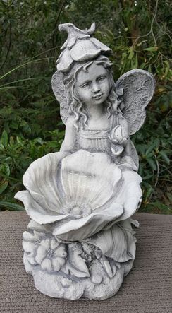 Hibiscus Fairy Statue Rock Solid Statues