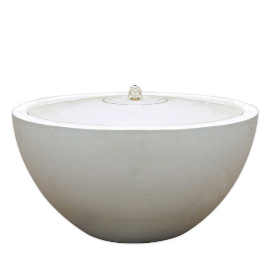 Pietro White Mini Volcano Bubbler Water Feature