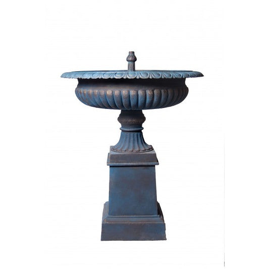 Toulouse Fountain Water Feature No Pump Blue Bronze