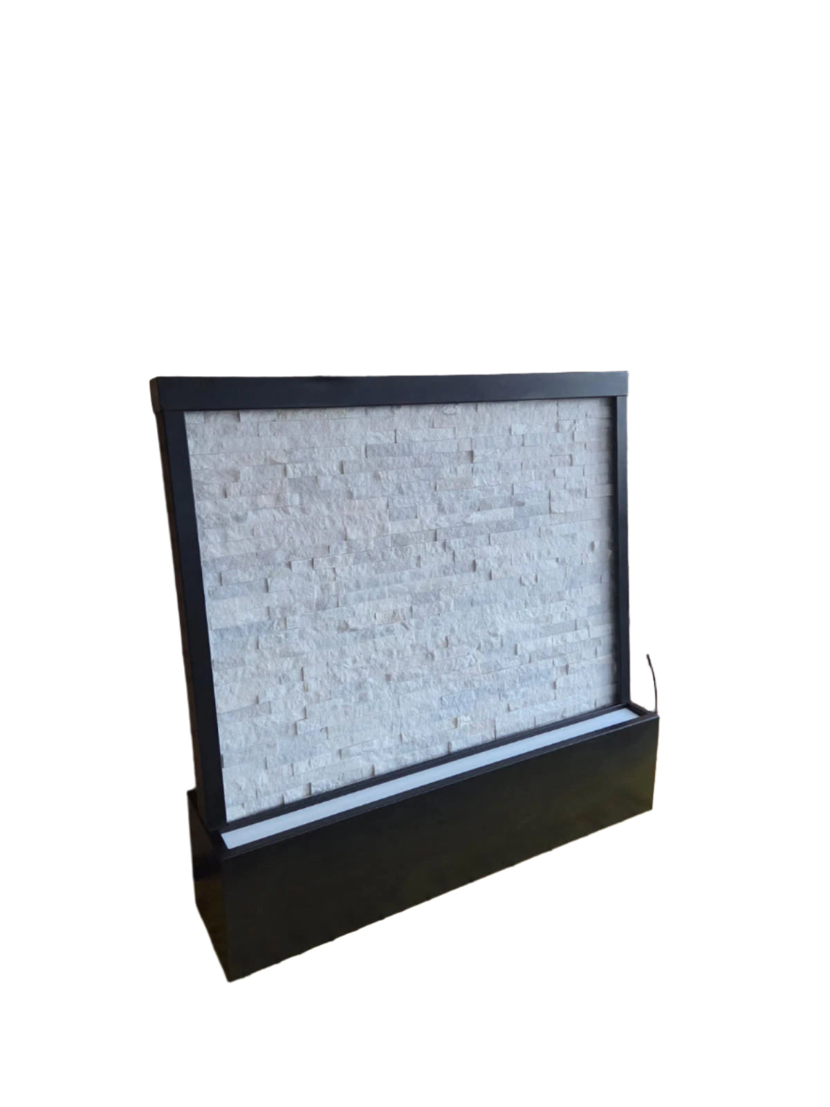 Caspian Water Wall Feature Water Feature W620mm x H1510mm x D350mm Snow White